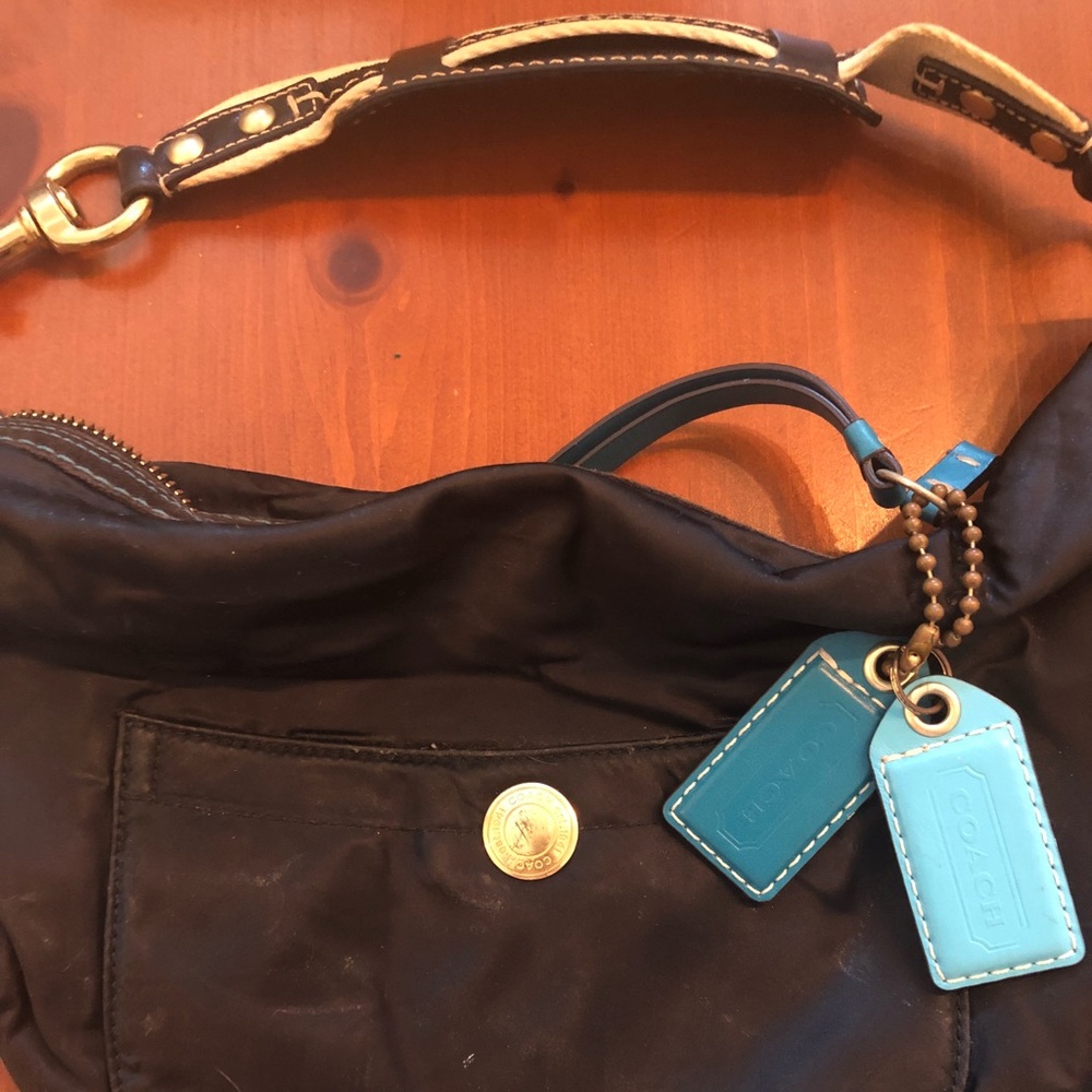 Black Coach hobo bag